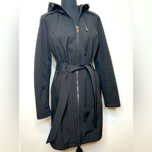 BCBGeneration soft shell center front zip coat with hood